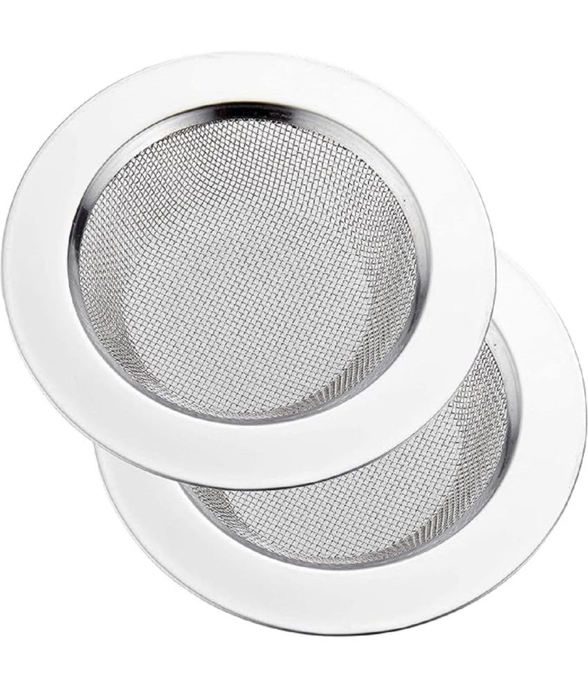     			REVV UP Steel Sink Strainer Jali for Kitchen Bathroom Drainage - Premium Stainless Steel Fine Mesh Sieve Filter Basket with Anti-Clogging Technology, Rust-Resistant, Easy Clean (Pack of 2)