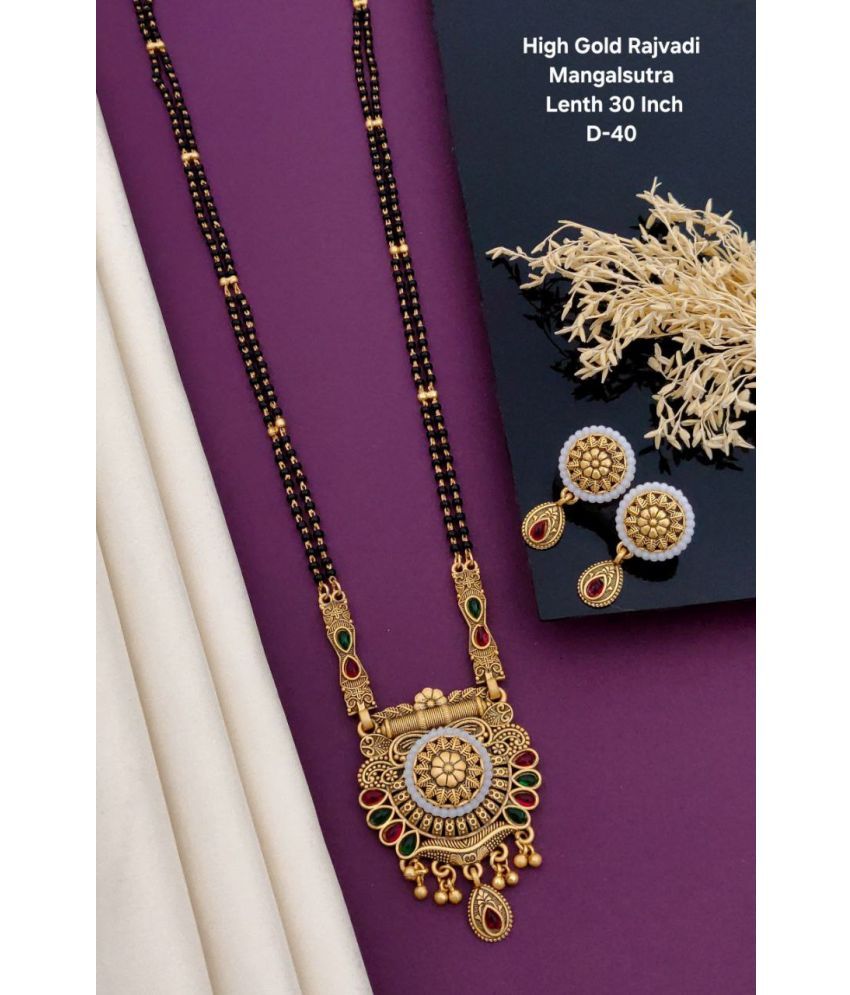     			Shivay Fashion Golden Mangalsutra Set ( Pack of 1 )