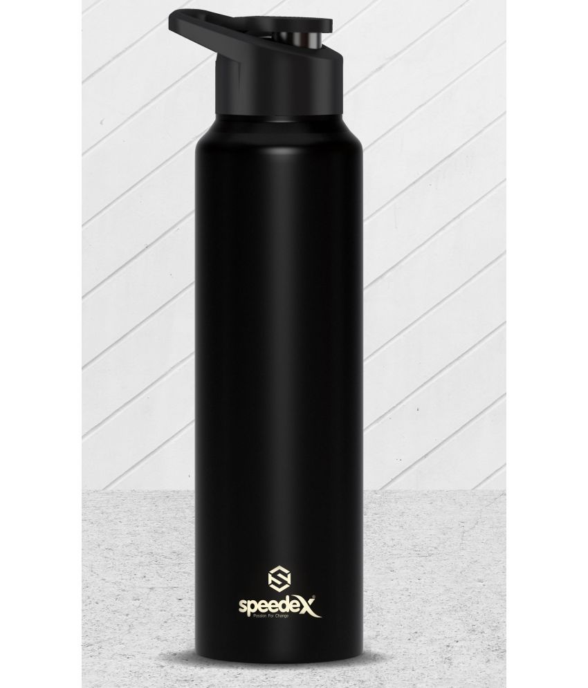     			Speedex Black Steel Water Bottle 1000 mL ( Set of 1 )