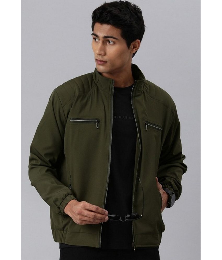     			VOXATI Polyester Men's Windcheater Jacket - Green ( Pack of 1 )