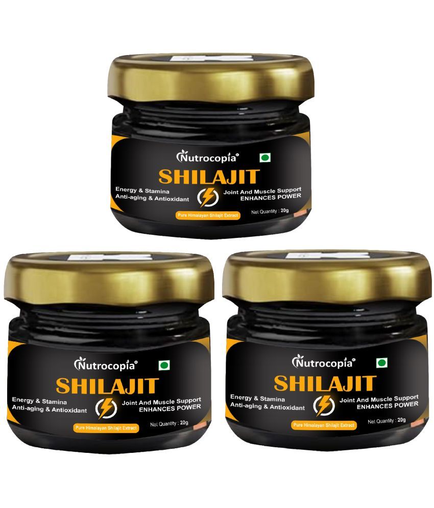     			Ayurvedic Shilajitt Resign For Immunity booster, Stamina and Performance 20 grams Pack of 3