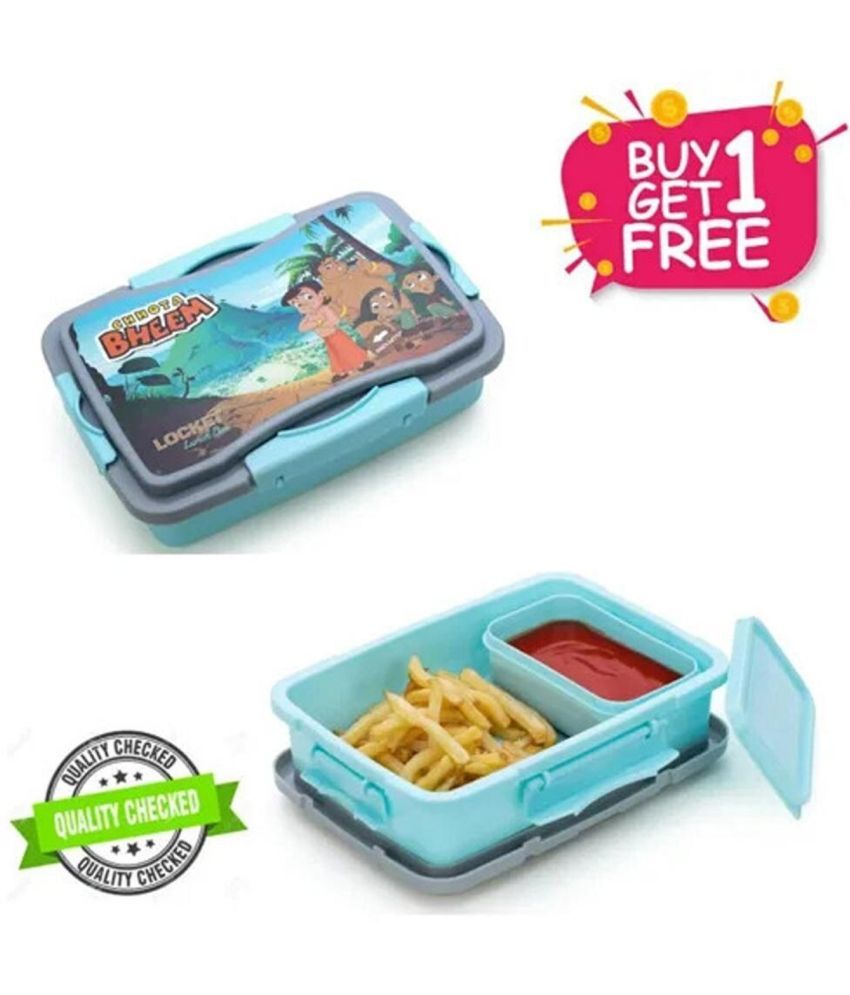     			BRANZY Locket Lunch Box Plastic Lunch Box 2 - Container ( Pack of 2 )