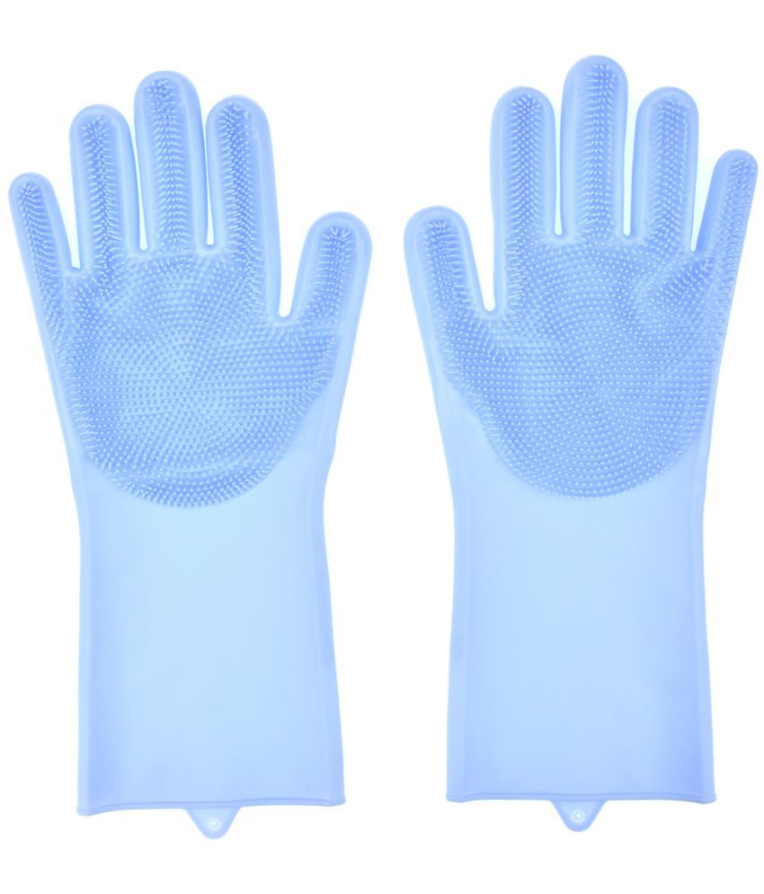     			Bagonia Multicolor Silicone Medium Cleaning Glove Set ( Pack of 1 )