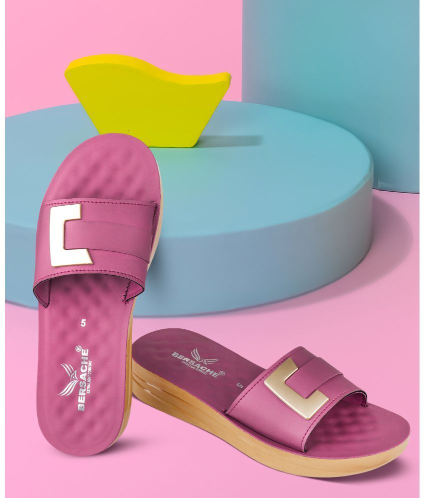     			Bersache Pink Floater Sandals