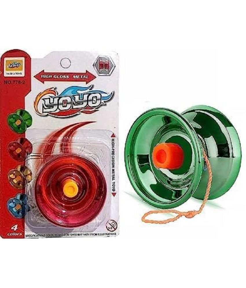     			DENFE  Fine Quality High Speed YoYo Spinner for Tricks and Skills Toy (Multi-Color) Pack of 1