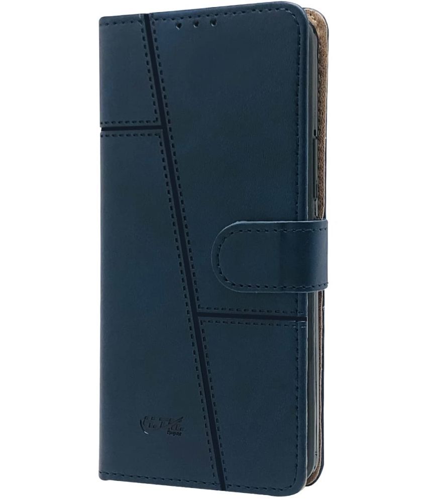     			Doyen Creations Blue Flip Cover Artificial Leather Compatible For Redmi Note 12 pro plus 5g ( Pack of 1 )