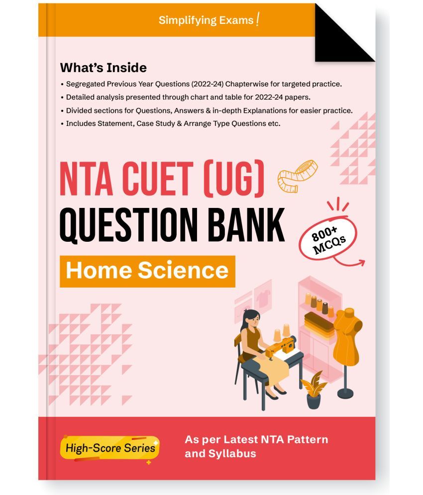     			Gurukul NTA CUET (UG) Home Science Question Bank Exam 2025 : 800+ MCQs, Chapter Summary with Mind Maps, 2024 Solved Paper, PYQs, Paper Analysis Charts