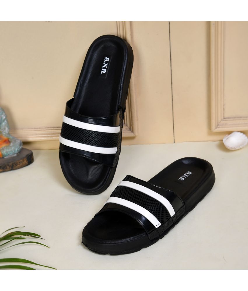     			PM Traders - Black Men's Floater Sandals