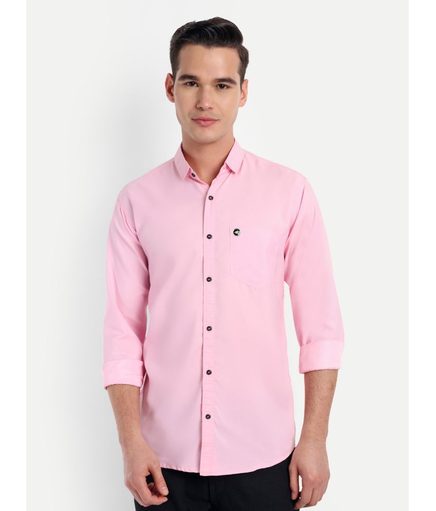     			S-LINE Cotton Slim Fit Full Sleeves Men's Formal Shirt - Pink ( Pack of 1 )