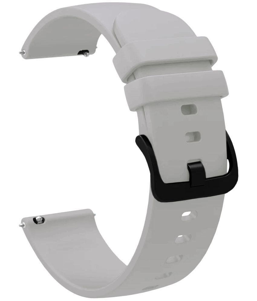     			ACM Watch Strap Silicone Belt 22mm compatible with Cellecor M2 Aqua Smartwatch Hook Band Grey