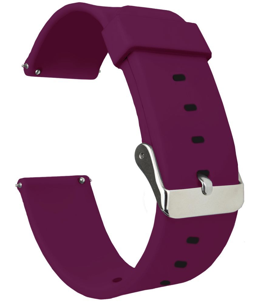     			ACM Watch Strap Silicone Belt 22mm compatible with Noise Colorfit Pro 6 Max Smartwatch Casual Classic Band Purple