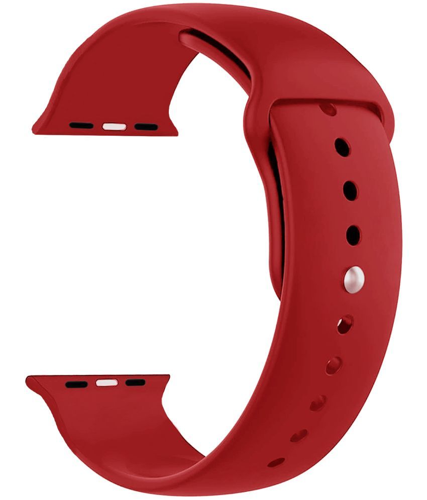     			ACM Watch Strap Slide Silicone Belt compatible with Pebble Activ Smartwatch Sports Band Red