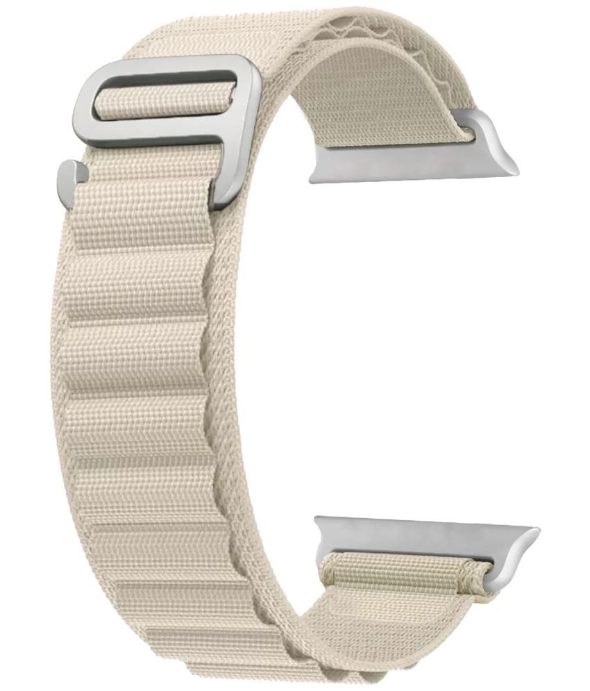     			ACM Watch Strap Slide Nylon compatible with Ikall W7 Smartwatch Sports Hook Band White