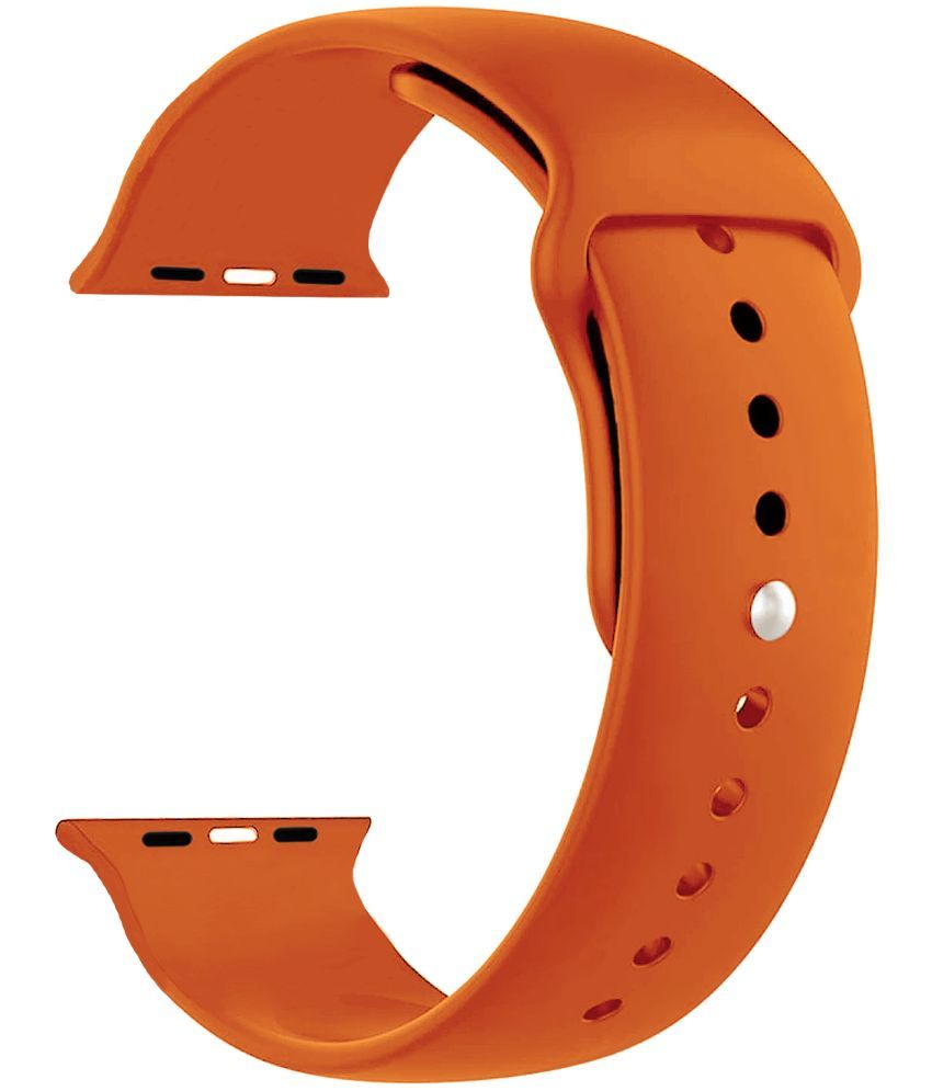     			ACM Watch Strap Slide Silicone Belt compatible with Fire-Boltt Edge Bsw115 Smartwatch Sports Band Orange