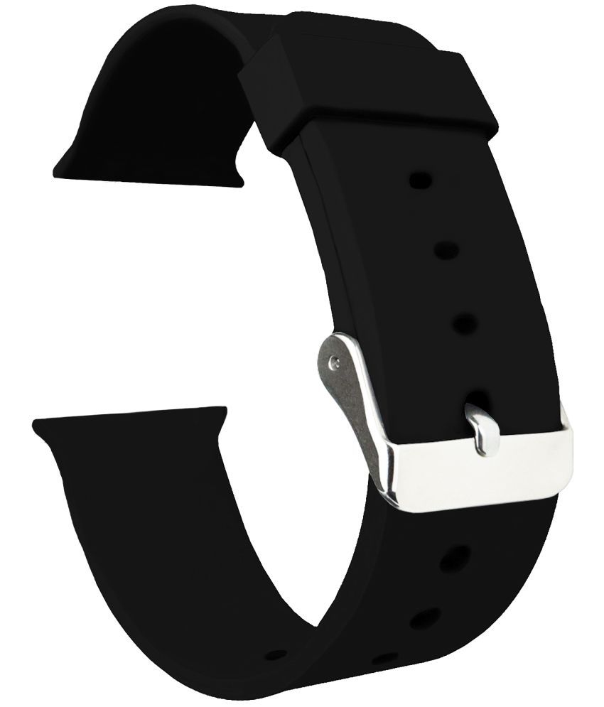     			ACM Watch Strap Slide Silicone Belt compatible with Boat Wave Elevate Smartwatch Classic Casual Band Black