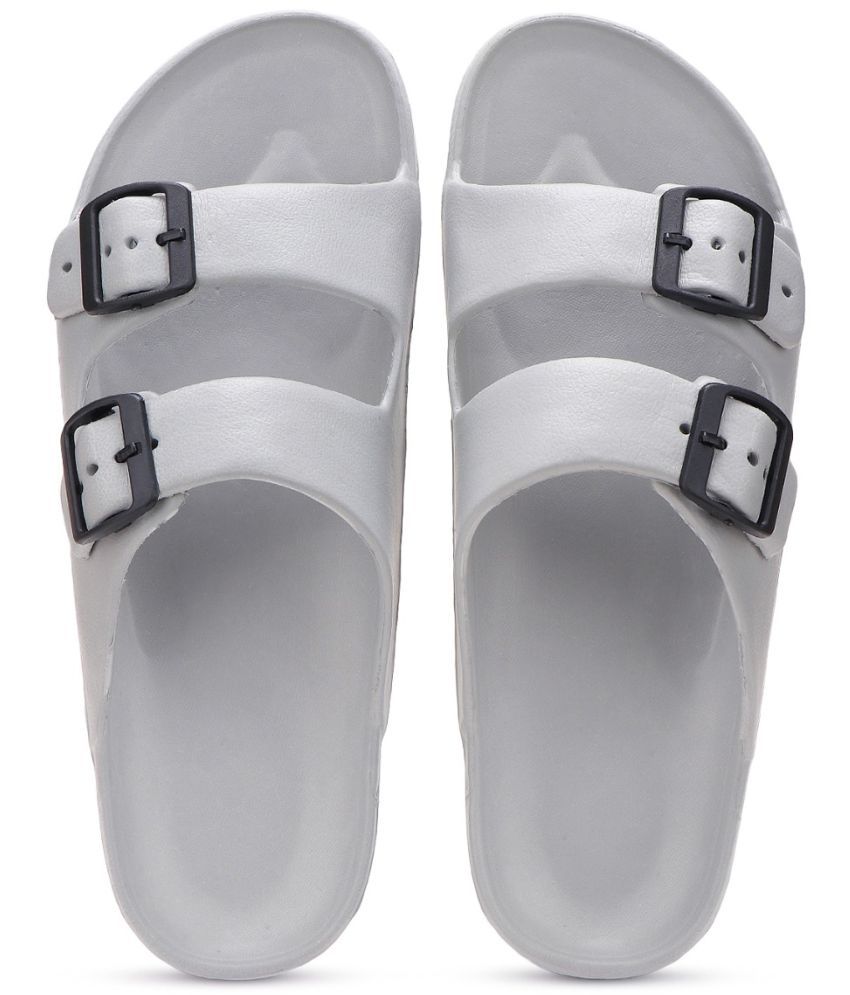     			Bersache Dark Grey Men's Slide Flip Flop