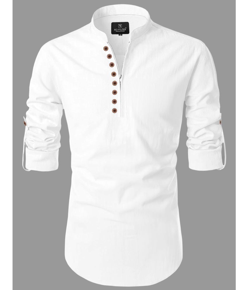     			Nofilter White Cotton Blend Men's Regular Kurta ( Pack of 1 )