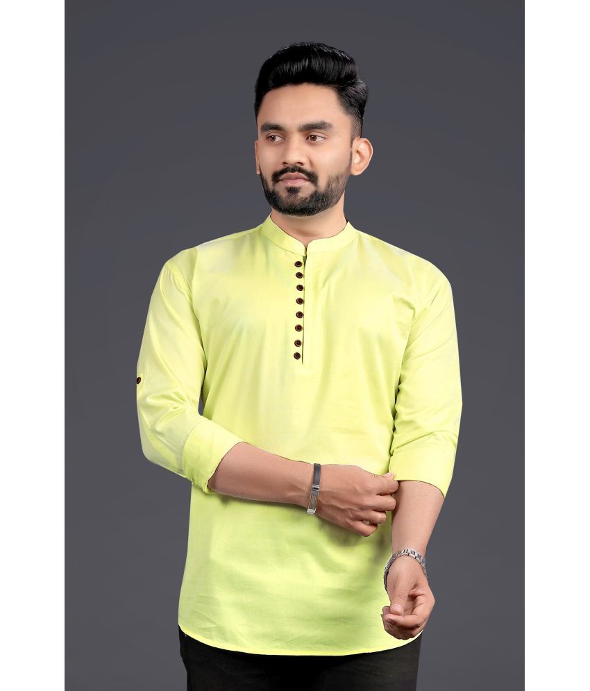     			Nofilter Yellow Cotton Men's Regular Kurta ( Pack of 1 )