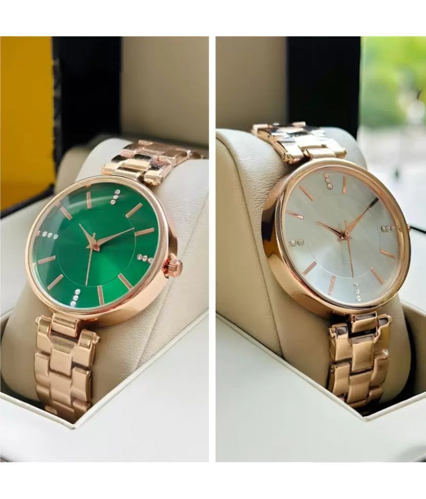     			EEWHI Rose Gold Metal Analog Womens Watch