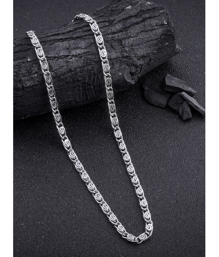     			Lyriss Silver Plated Brass Chain ( Pack of 1 )