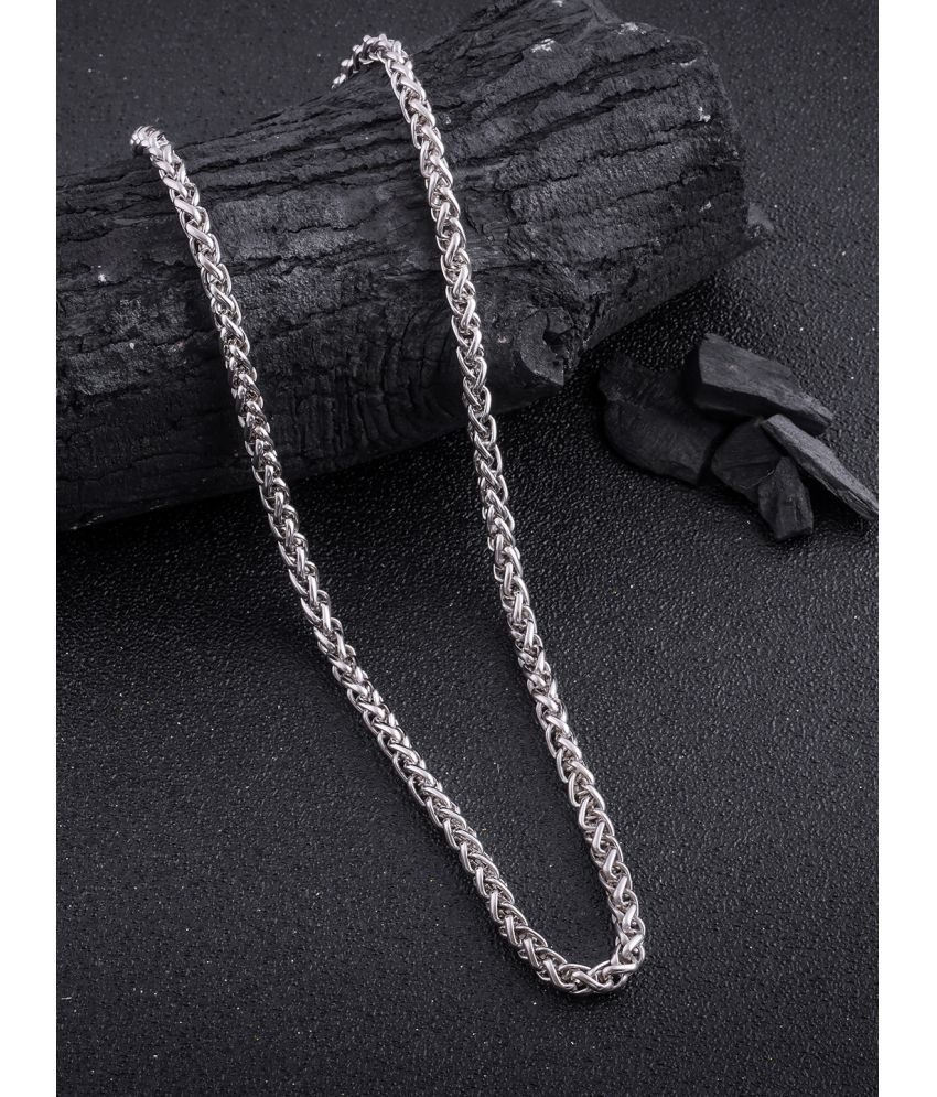     			Lyriss Silver Plated Brass Chain ( Pack of 1 )