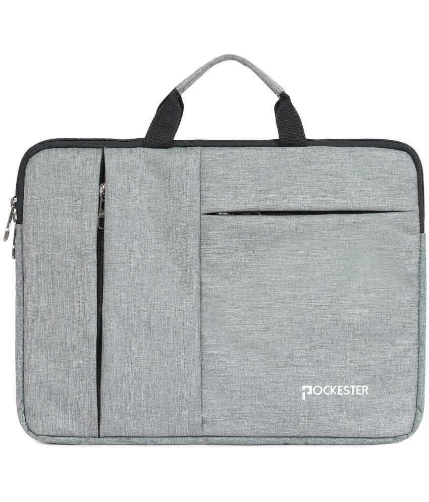     			Pockester Light Grey Laptop Sleeves