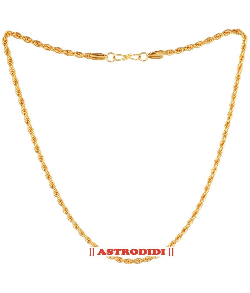     			Astrodidi Gold Plated Chain ( Set of 1 )