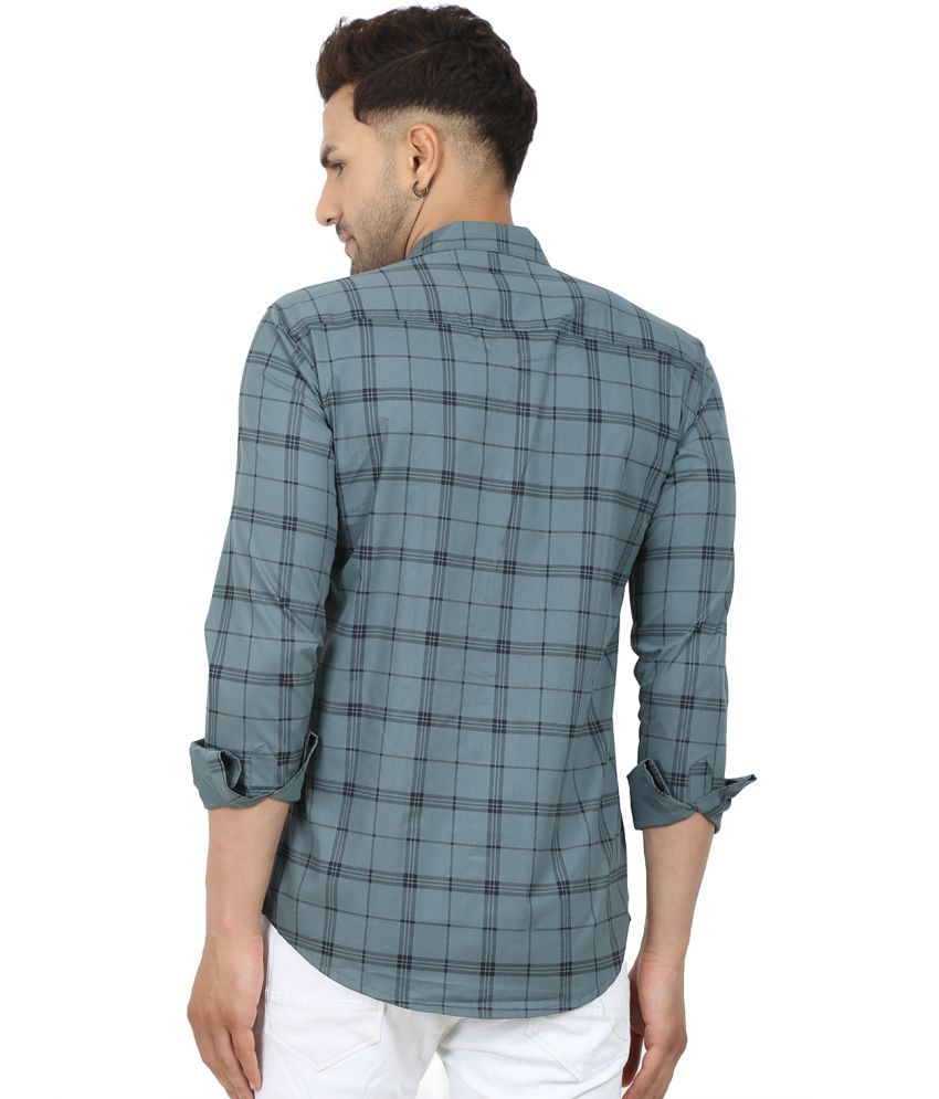     			Fatty Mouse Cotton Blend Regular Fit Printed Full Sleeves Men's Casual Shirt - Grey ( Pack of 1 )