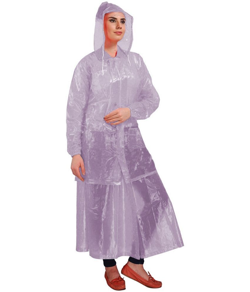     			Reoutlook PVC Raincoat Set - Purple