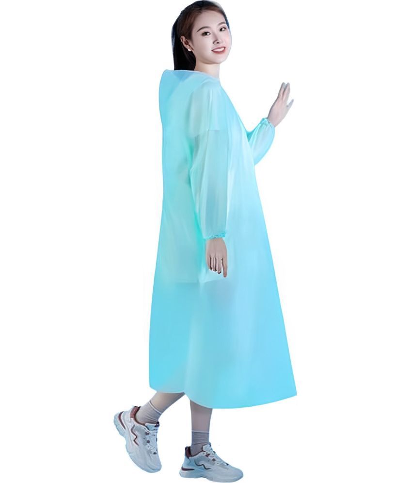     			Reoutlook Polyester Long Raincoat - Blue