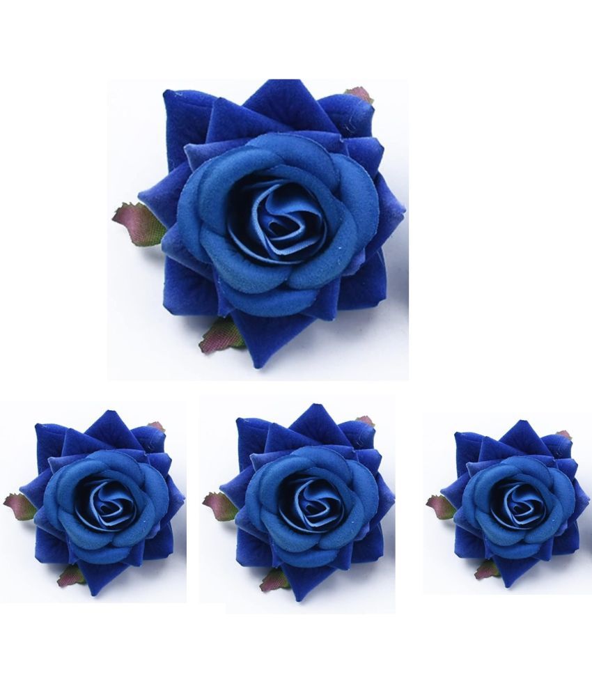     			Rhosyn Blue Women's Hair Clip ( Pack of 4 )