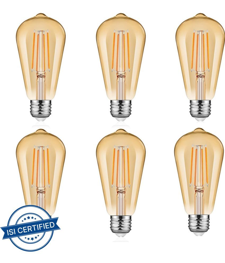     			SPARKWORLD 4W Warm White LED Bulb ( Pack of 6 )