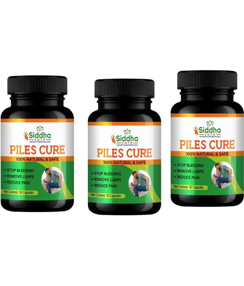     			Siddha Cure Capsules For Piles 50 No.s (Pack of 3)