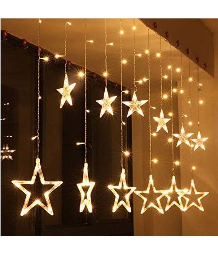     			Spark World Yellow 3M Curtain String Light ( Pack of 1 )