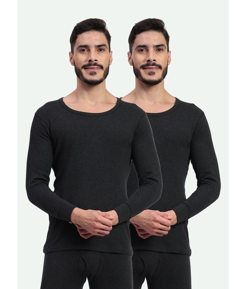     			TT Pack of 2 Lycra Thermal Tops For Men's ( Black )