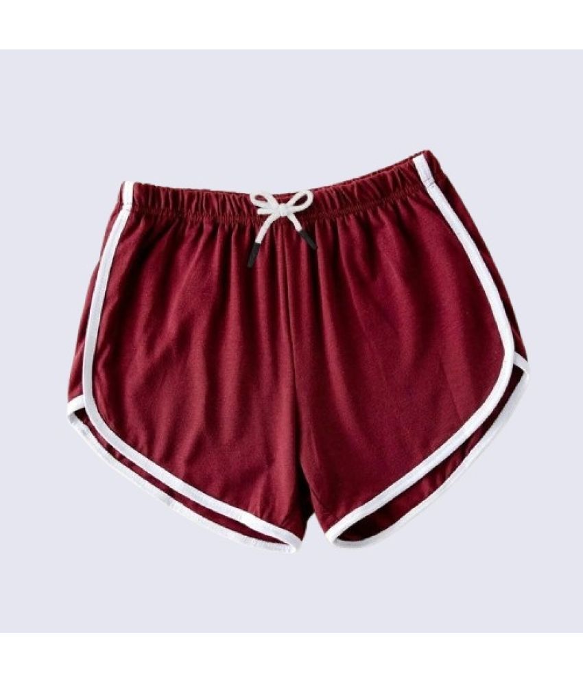     			powermerc Poly Cotton Hot Pants - Maroon Single