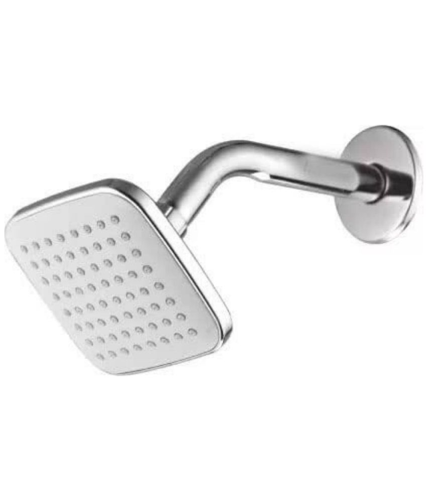     			BATHBLISS 4x4" White Galaxy Shower with 9" SS Arm Plastic (ABS) Overhead Shower