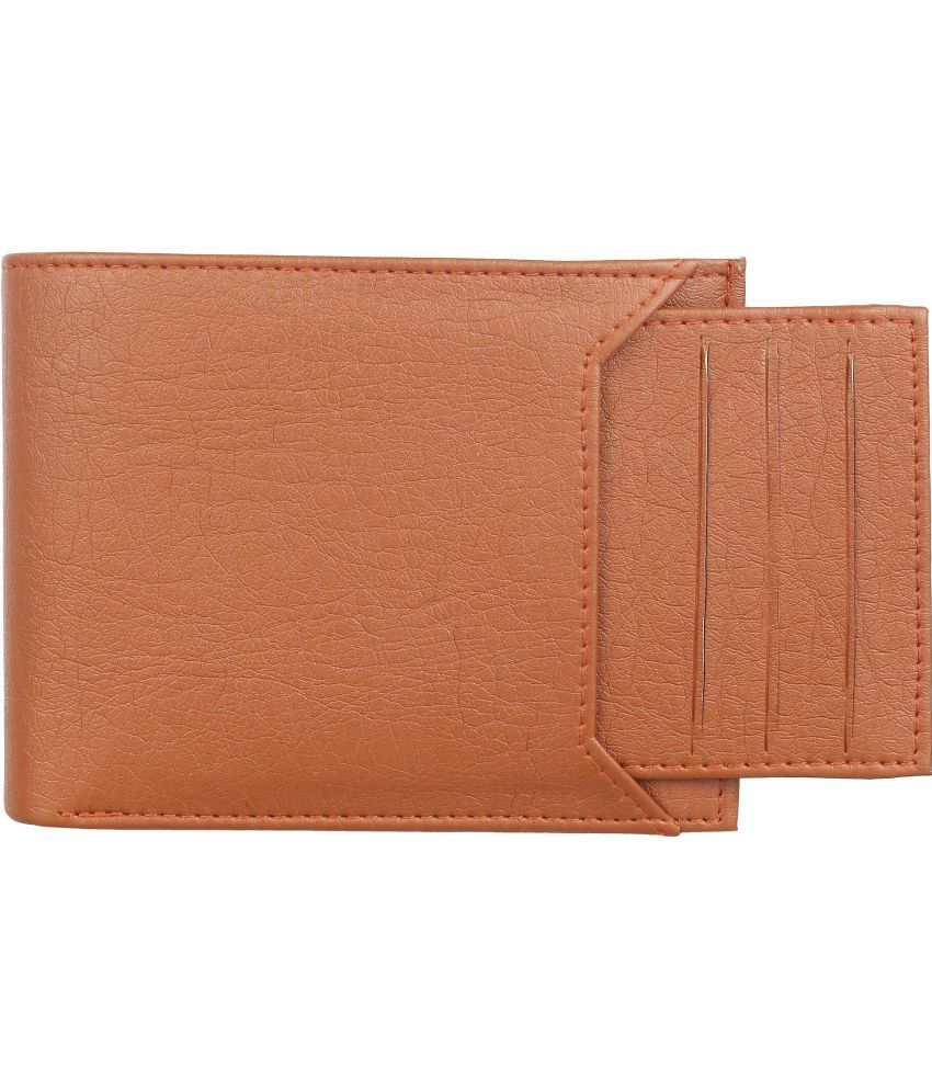     			Amicraft PU Solid Men's Regular Wallet With 7 Slots For Card ( Tan , Pack of 1 )