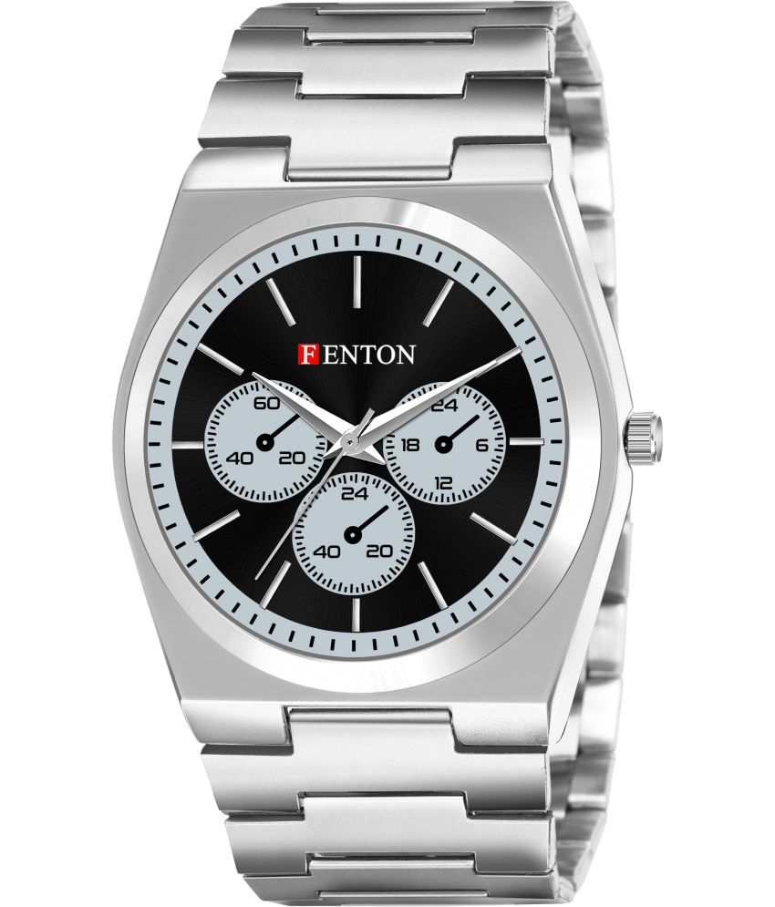     			Fenton Silver Stainless Steel Analog Men's Watch