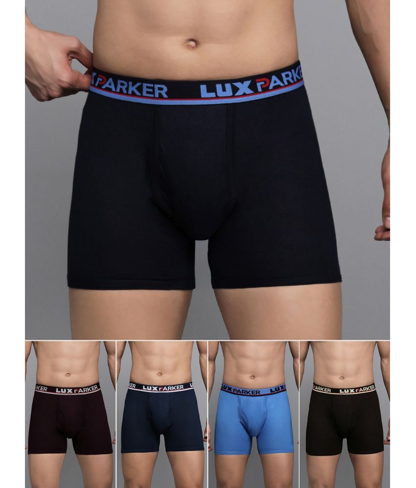     			LUX PARKER Pack of 5 Cotton Blend Trunks For Men's ( Multicolor7 )