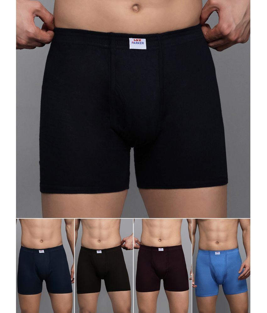     			LUX PARKER Pack of 5 Cotton Blend Trunks For Men's ( Multicolor10 )