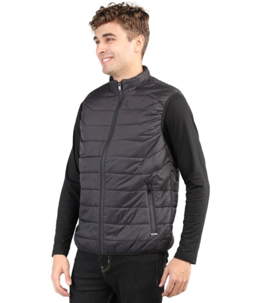     			MAYKR Polyester Men's Puffer Jacket - Black ( Pack of 1 )