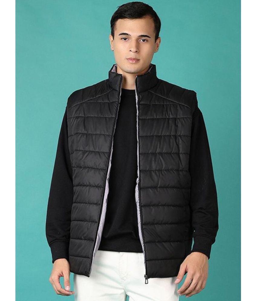     			MAYKR Polyester Men's Puffer Jacket - Black ( Pack of 1 )