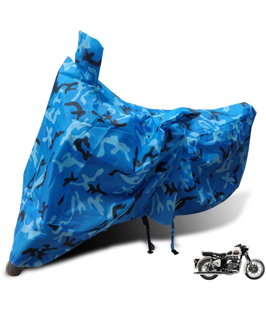     			Mockhe Bike Body Cover for Royal Enfield Classic 350 ( Pack of 1 ) , Blue