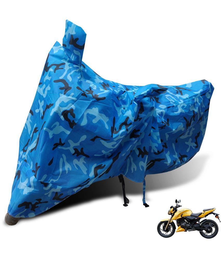     			Mockhe Bike Body Cover for TVS Apache RTR 200 4V FI ( Pack of 1 ) , Blue