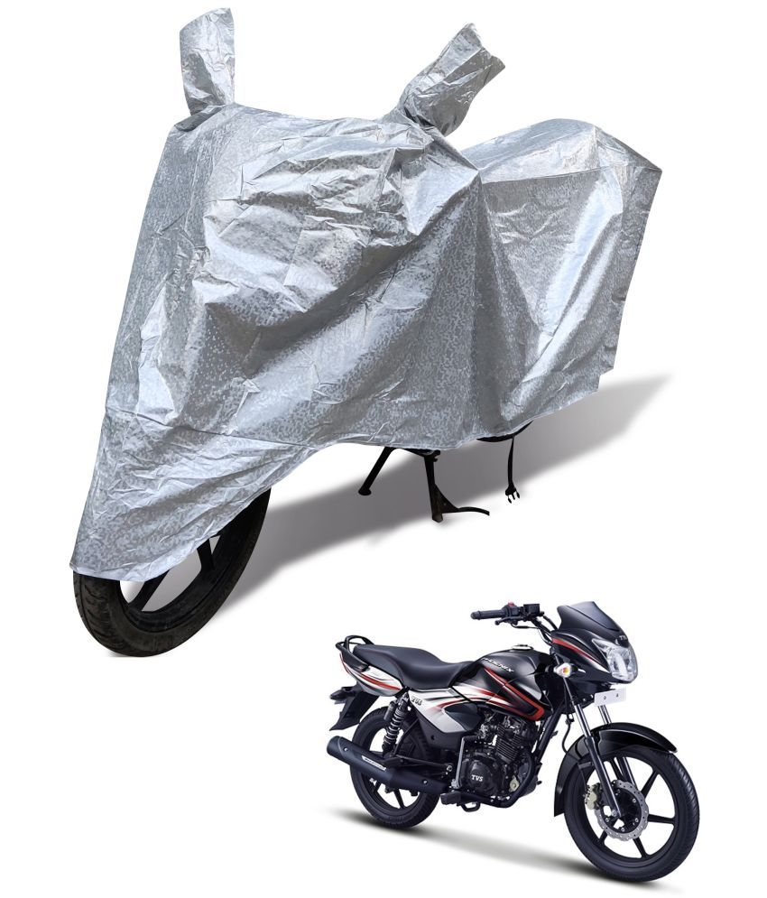     			Mockhe Bike Body Cover for TVS Phoenix ( Pack of 1 ) , Silver