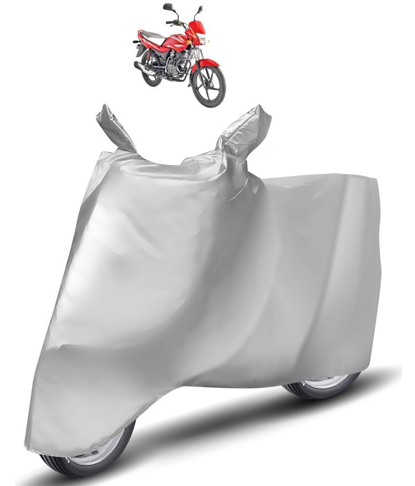     			Mockhe Bike Body Cover for Bajaj Platina 100 ( Pack of 1 ) , Silver