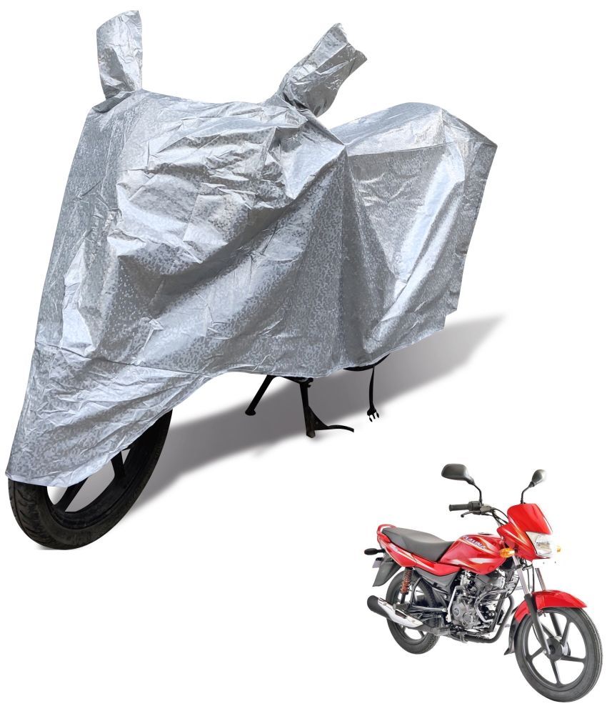     			Mockhe Bike Body Cover for Bajaj Platina 100 ( Pack of 1 ) , Silver