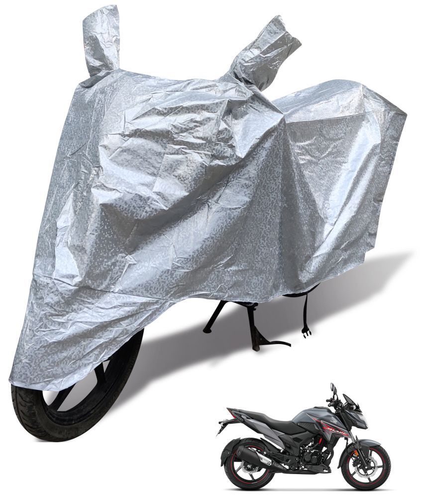     			Mockhe Bike Body Cover for Honda All Bike Models ( Pack of 1 ) , Silver