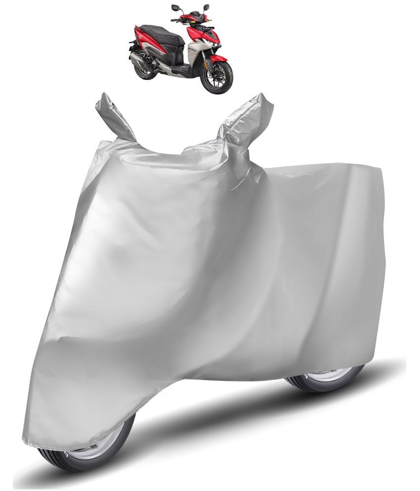     			Mockhe Bike Body Cover for Hero All Bike Models ( Pack of 1 ) , Silver